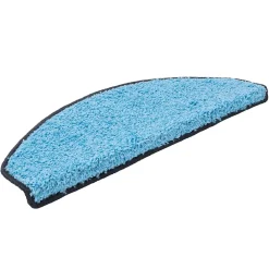 Floordirekt Accessoire D'Escalier<Tapis d'escalier Shaggy Barcelona Bleu clair Demi-circulaire 23,5 x 65 cm