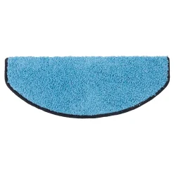 Floordirekt Accessoire D'Escalier<Tapis d'escalier Shaggy Barcelona Bleu clair Demi-circulaire 23,5 x 65 cm