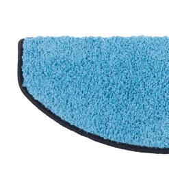 Floordirekt Accessoire D'Escalier<Tapis d'escalier Shaggy Barcelona Bleu clair Demi-circulaire 23,5 x 65 cm