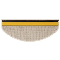 Floordirekt Accessoire D'Escalier<Tapis d'escalier Shaggy Barcelona Crème Demi-circulaire 23,5 x 65 cm