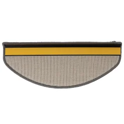 Floordirekt Accessoire D'Escalier<Tapis d'escalier Shaggy Barcelona Gris Demi-circulaire 23,5 x 65 cm