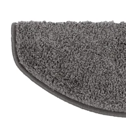 Floordirekt Accessoire D'Escalier<Tapis d'escalier Shaggy Barcelona Gris Demi-circulaire 23,5 x 65 cm