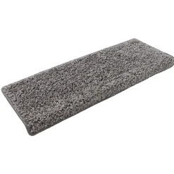 Floordirekt Accessoire D'Escalier<Tapis d'escalier Shaggy Barcelona Gris Rectangulaire 23,5 x 65 cm