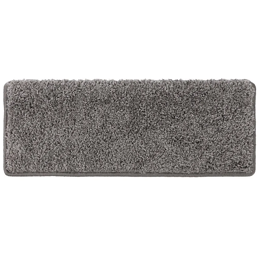 Floordirekt Accessoire D'Escalier<Tapis d'escalier Shaggy Barcelona Gris Rectangulaire 23,5 x 65 cm