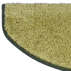 Floordirekt Tapis d'escalier Shaggy Sphinx Demi-circulaire 23,5 x 65 cm Vert -- Accessoire D'Escalier