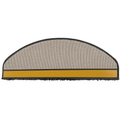 Floordirekt Accessoire D'Escalier<Tapis d'escalier Shaggy Sphinx Demi-circulaire 23,5 x 65 cm Noir -