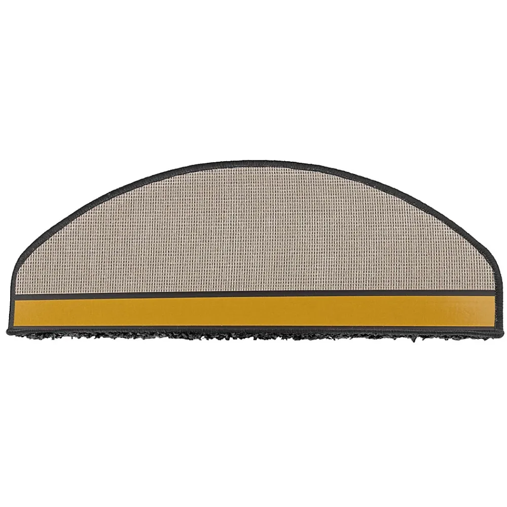 Floordirekt Accessoire D'Escalier<Tapis d'escalier Shaggy Sphinx Demi-circulaire 23,5 x 65 cm Noir -