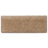 Floordirekt Tapis d'escalier Shaggy Sphinx Rectangulaire 23,5 x 65 cm Beige -- Accessoire D'Escalier