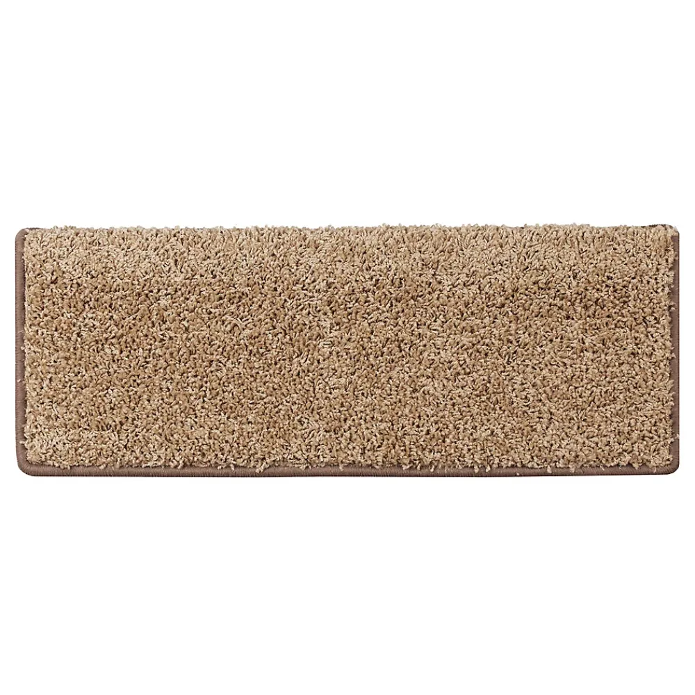 Floordirekt Tapis d'escalier Shaggy Sphinx Rectangulaire 23,5 x 65 cm Beige -- Accessoire D'Escalier