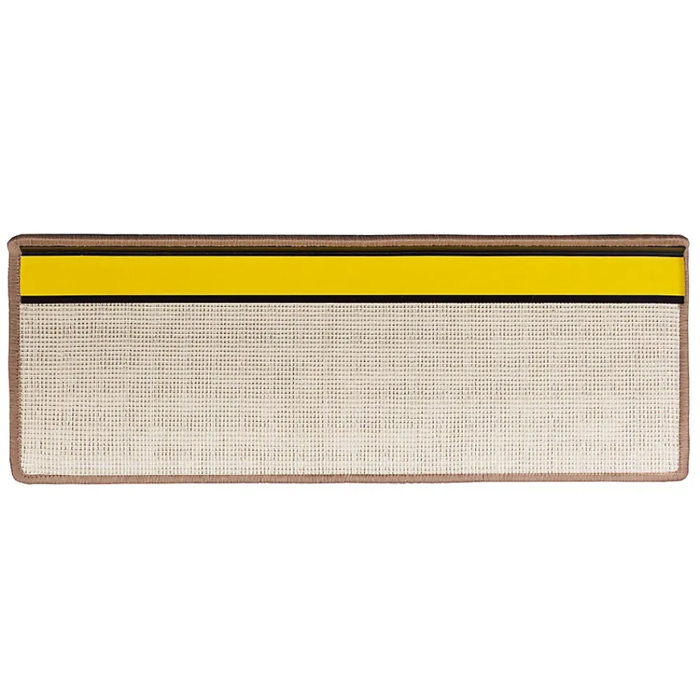 Floordirekt Tapis d'escalier Shaggy Sphinx Rectangulaire 23,5 x 65 cm Beige -- Accessoire D'Escalier