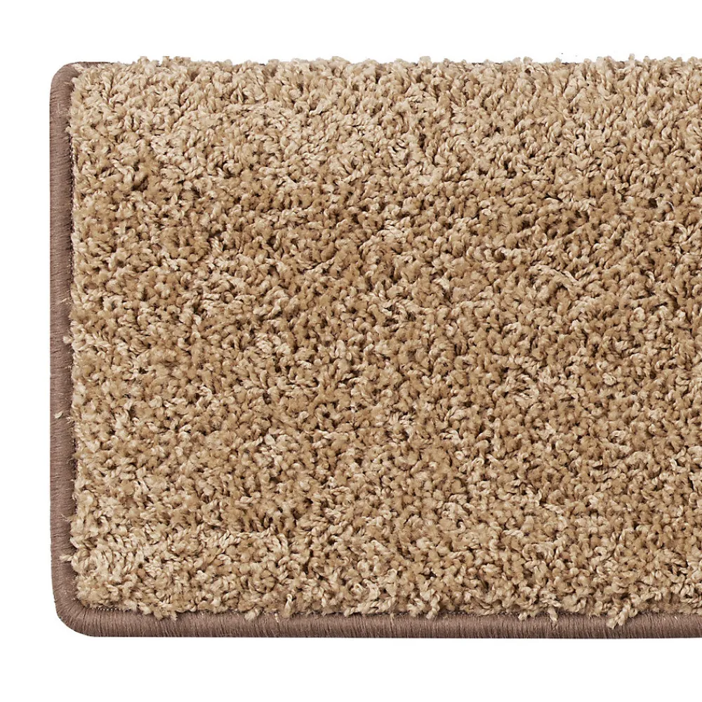 Floordirekt Tapis d'escalier Shaggy Sphinx Rectangulaire 23,5 x 65 cm Beige -- Accessoire D'Escalier