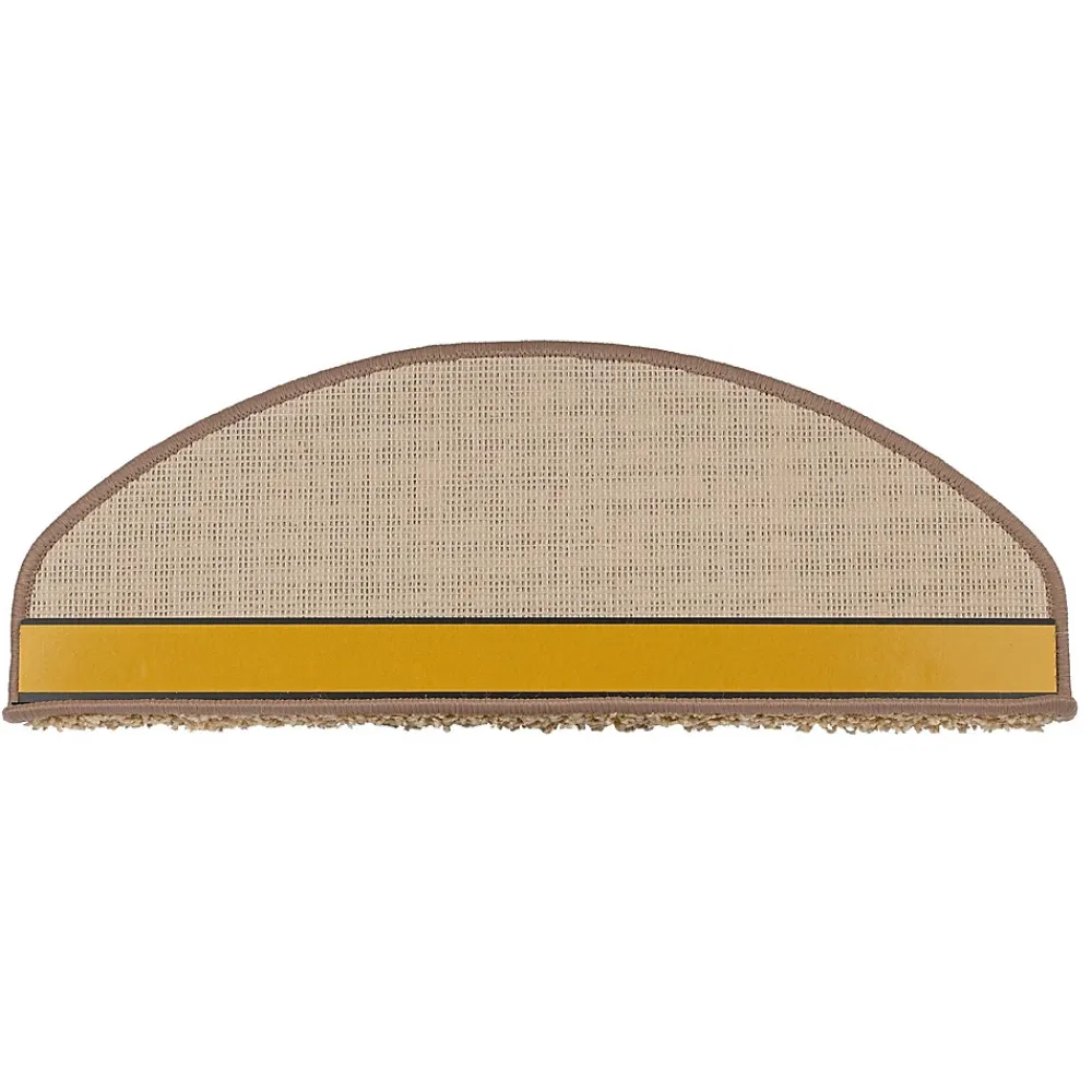 Floordirekt Accessoire D'Escalier<Tapis d'escalier Shaggy Sphinx Demi-circulaire 23,5 x 65 cm Beige -