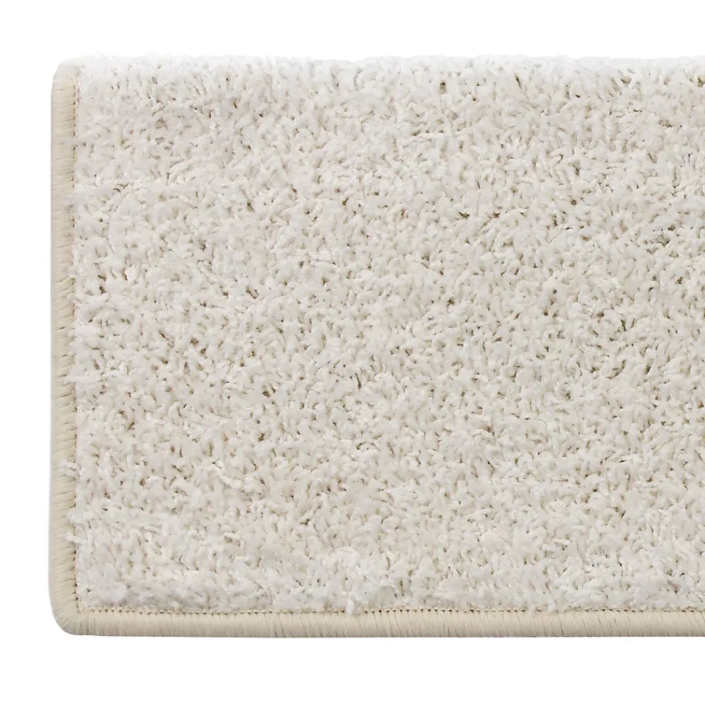 Floordirekt Tapis d'escalier Shaggy Sphinx Rectangulaire 23,5 x 65 cm Crème -- Accessoire D'Escalier