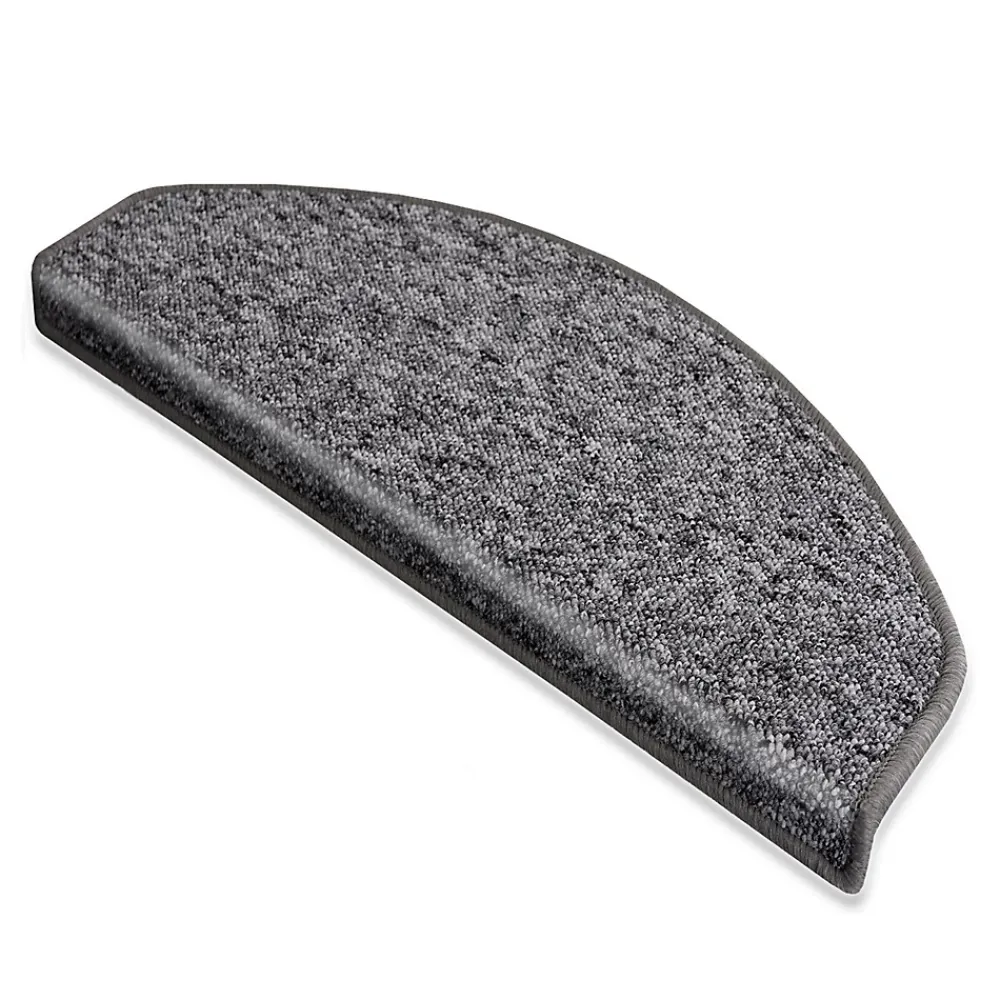 Floordirekt Tapis d'escalier Turbo Gris Installation adhésive Différentes formes Demi-circulaire -- Accessoire D'Escalier