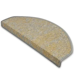Floordirekt Tapis d'escalier York Jaune 23,5 x 65 cm -- Accessoire D'Escalier