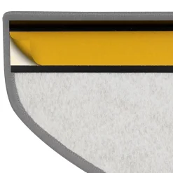 Floordirekt Tapis d'escalier York Jaune 23,5 x 65 cm -- Accessoire D'Escalier
