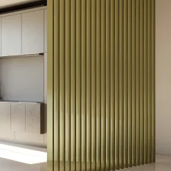 Tasseau aluminium olive 9 x 280 cm, ép.2,2 cm- Tasseau Bois