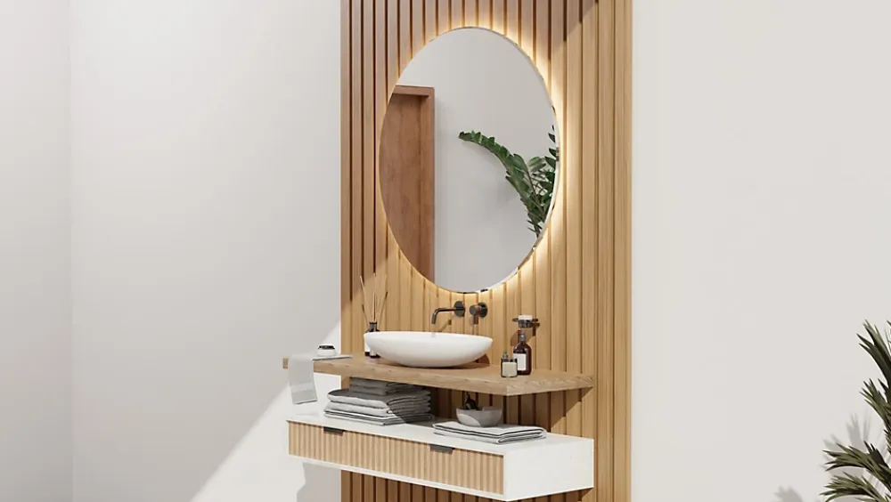 Foge Tasseau Bois|Tasseau Décoratif<Tasseau décoratif imitation chêne Saragosse l.3 x L.280 cm vendu par 4 pièces