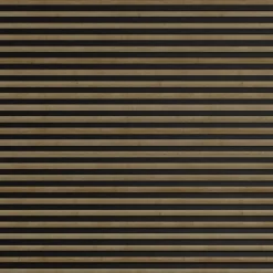 Stegu Lambris Mural|Panneau Tasseau Bois<Tasseau décoratif lambris lamelles Linea Slim Black MDF noir et chêne 15 x 265 cm, ép. 30mm