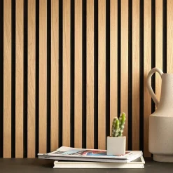 Tasseau Décoratif|Panneau Tasseau Bois<Tasseau décoratif lamelles en bois sur feutrine 30 x 60 cm (vendu à l'unité)