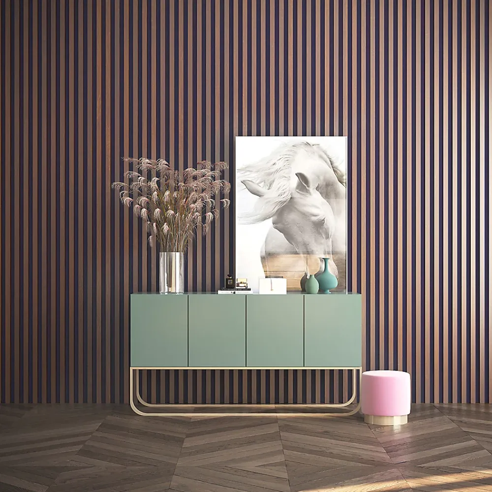 Tasseau décoratif placage papier imitation chêne athénien 3 x 280 cm vendu par 4 pièces- Panneau Tasseau Bois|Tasseau Décoratif