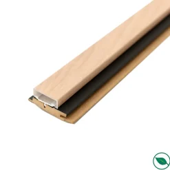 Forestea Panneau Tasseau Bois<Tasseau de finition chêne clair sur fond NOIR pour intégration de LED 2500 41/54 x 20 mm
