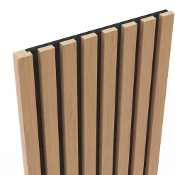 Foge Tasseau de finition en chêne pour panneau Saragossa 2800 x 28 x 22 mm- Tasseau Bois|Panneau Tasseau Bois