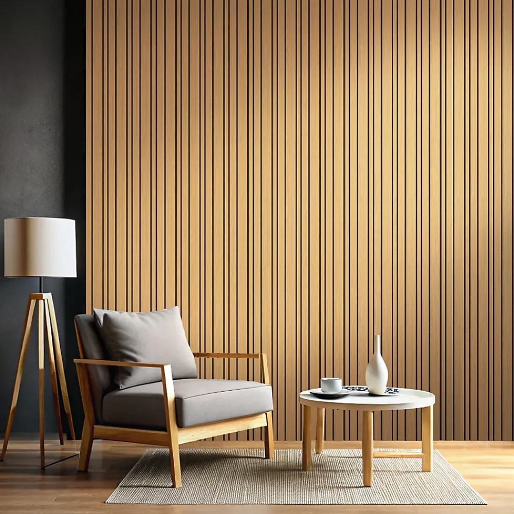 Foge Tasseau de finition en chêne pour panneau Saragossa 2800 x 28 x 22 mm- Tasseau Bois|Panneau Tasseau Bois