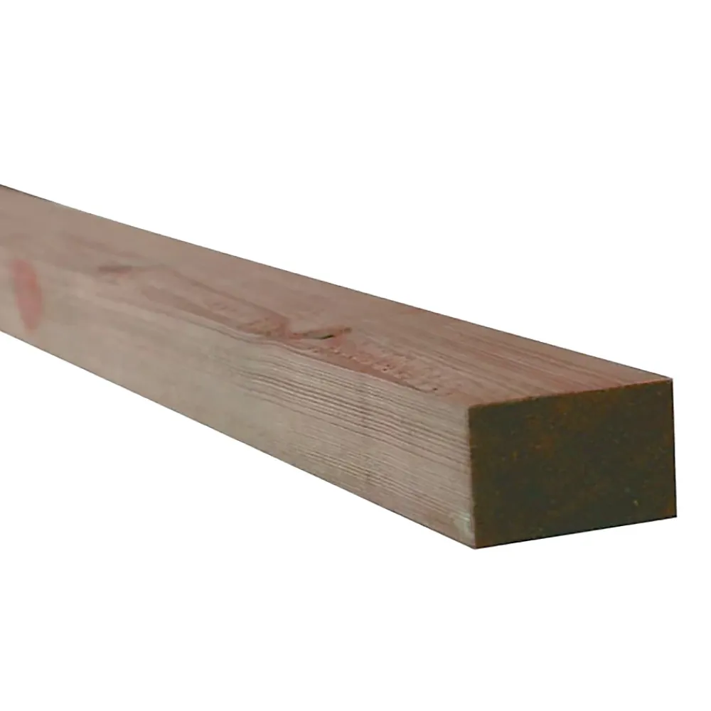 Tasseau Bois<Tasseau en sapin traité marron 35X60mm L.2,40m