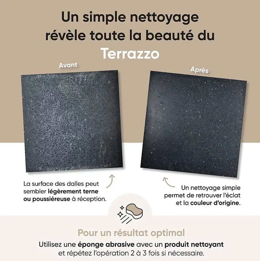 Decoon Carrelage Sol Effet Terrazzo<Terrazzo Grigio Venato - 60 x 60 cm