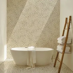 Decoon Terrazzo Stracciatella beige - 60 x 60 cm- Carrelage Sol Effet Terrazzo