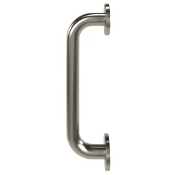 GoodHome Poignée De Porte|Poignée De Porte Extérieure<Tirant de porte Golvin acier gris L.22 x H. 24,6 cm