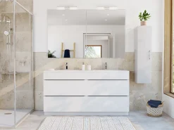 Casa Linéa Travertin<Travertin sol et mur intérieur beige L.61 x l.40,6 cm x ép.12 mm, Travertino