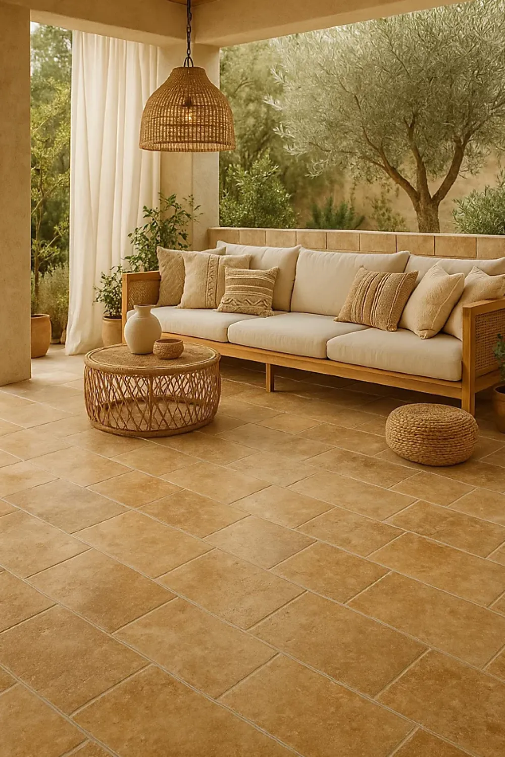 Casa Linéa Travertin<Travertin sol et mur intérieur beige L.61 x l.40,6 cm x ép.12 mm, Travertino