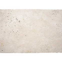 Travertin<Travertin sol et mur intérieur L.60 x l.40 cm x ép.12 mm, Travertino Light