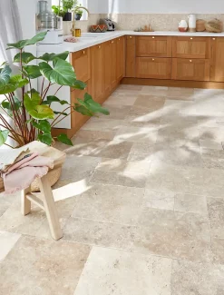 Casa Linéa Travertin sol et mur intérieur multiformat mat, Travertino- Travertin