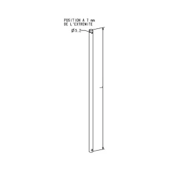 Zurfluh-Feller Volet Roulant<TRINGLE BLANC LAQUEE DIAMETRE 12 (L.1,4M)