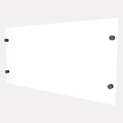 Kordo Verre synthétique avec supports de fixation gris RAL7016 pour garde-corps- Accessoire D'Escalier|Garde-Corps, Balustrade