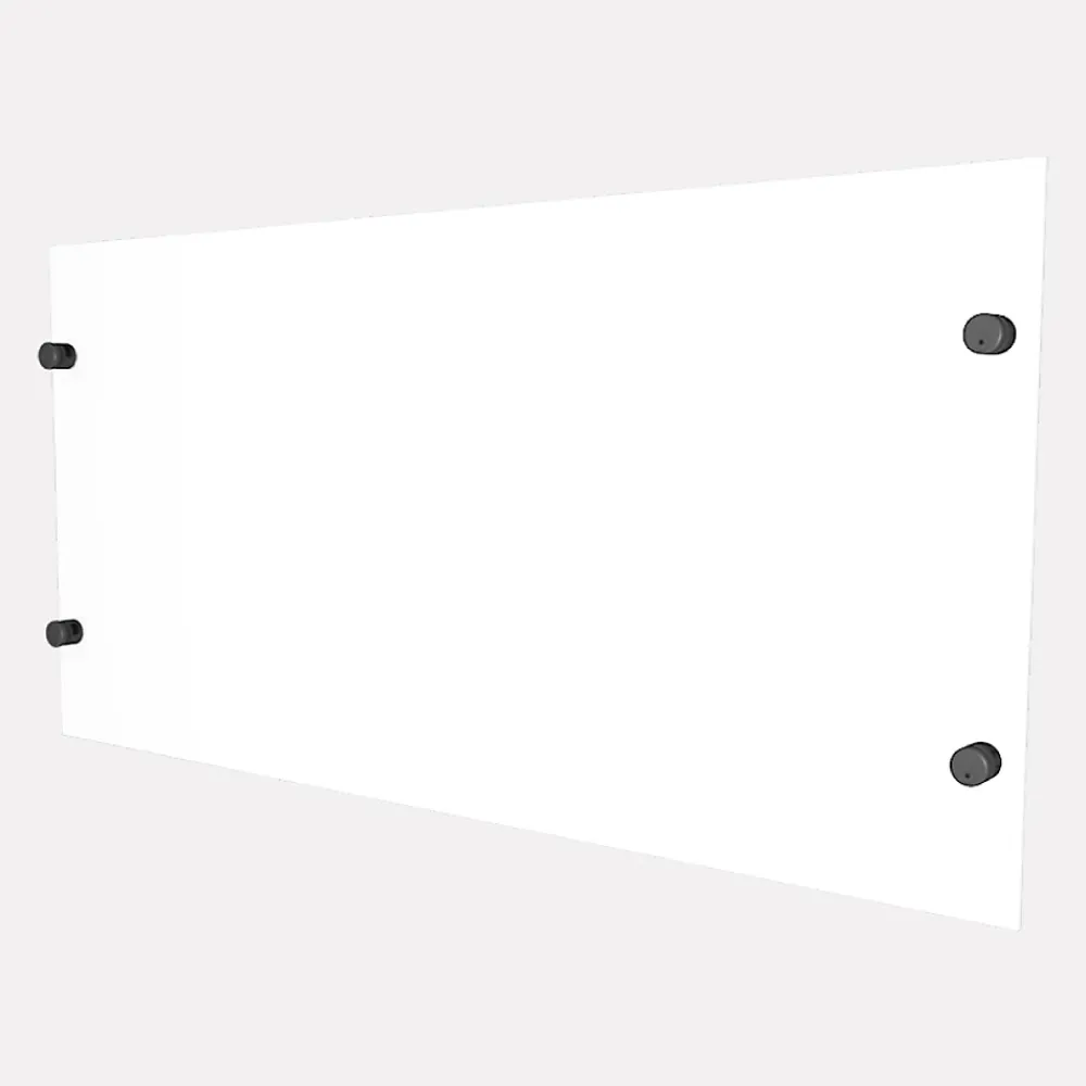 Kordo Verre synthétique avec supports de fixation gris RAL7016 pour garde-corps- Accessoire D'Escalier|Garde-Corps, Balustrade