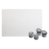 Kordo Garde-Corps, Balustrade|Verre Synthétique<Verre synthétique avec supports de fixation Gris RAL 9006 pour garde-corps
