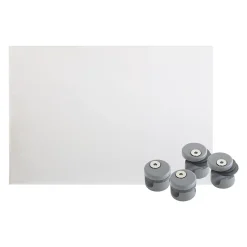 Kordo Garde-Corps, Balustrade|Verre Synthétique<Verre synthétique avec supports de fixation Gris RAL 9006 pour garde-corps