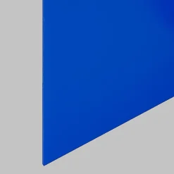 Strativer Distributi Verre synthétique cristal acrylique PMMA coloris bleu intense 2x1m ep 3mm- Verre Synthétique