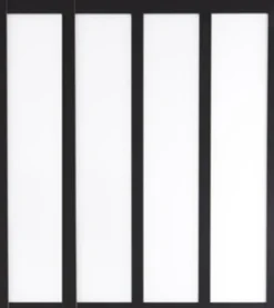 Gd Menuiseries Verrière<Verriere D'atelier Bois Mdf Noir 4 Vitrages Clairs H1080 Mm X L1478 Mm