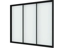 Verrière Factory Verrière<Verrière - 3 Vitrages - L: 119cm H: 115cm - Acier Ultra Fin - Noir Mat (RAL 9005) - Livrée Montée