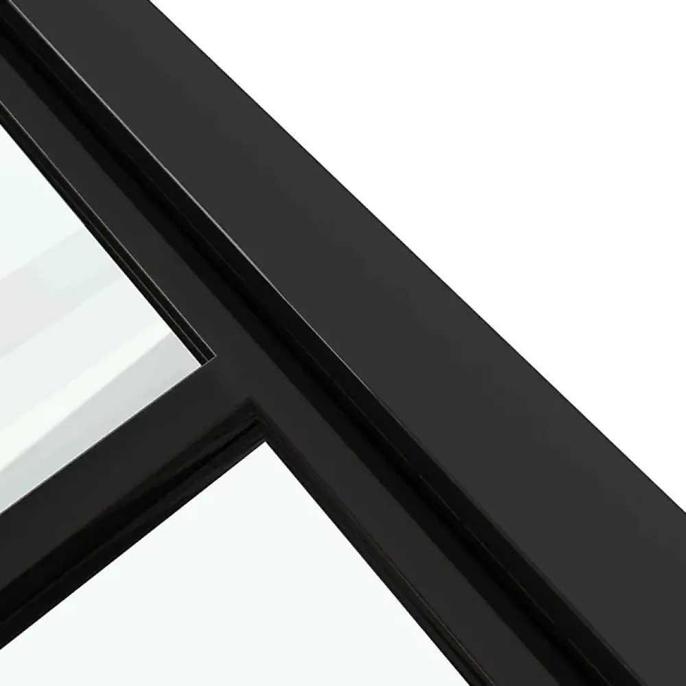 Verrière Factory Verrière<Verrière - 3 Vitrages - L: 119cm H: 115cm - Acier Ultra Fin - Noir Mat (RAL 9005) - Livrée Montée