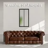 Mon Marché Déco Verrière 2 Carreaux - Déjà Montée - Noir Mat - Verre Dépoli- Verrière