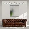 Mon Marché Déco Verrière<Verrière 3 Carreaux - Déjà Montée - Noir Mat - Verre Dépoli