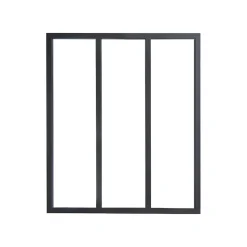 Verrière<Verrière 3 carreaux opaques, coloris noir mat H108 x l.93cm