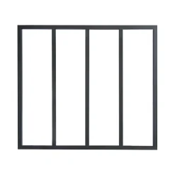 Verrière<Verrière 4 carreaux transparents, coloris noir mat H108 x l.123cm
