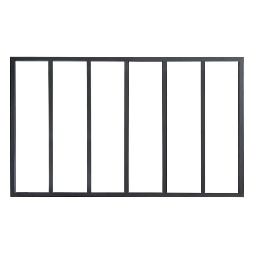 Verrière<Verrière 6 carreaux transparents, coloris noir mat H108 x l.183cm
